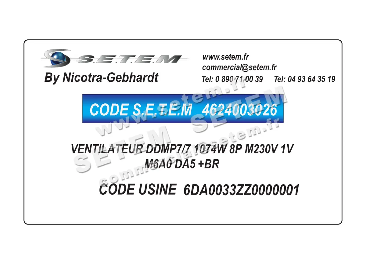 4624003026-VENTILATEUR NICOTRA GEBHARDT DDMP7/7 1074W 8P M230V 1V M6A0 DA5 +BR *6DA0033ZZ0000001*