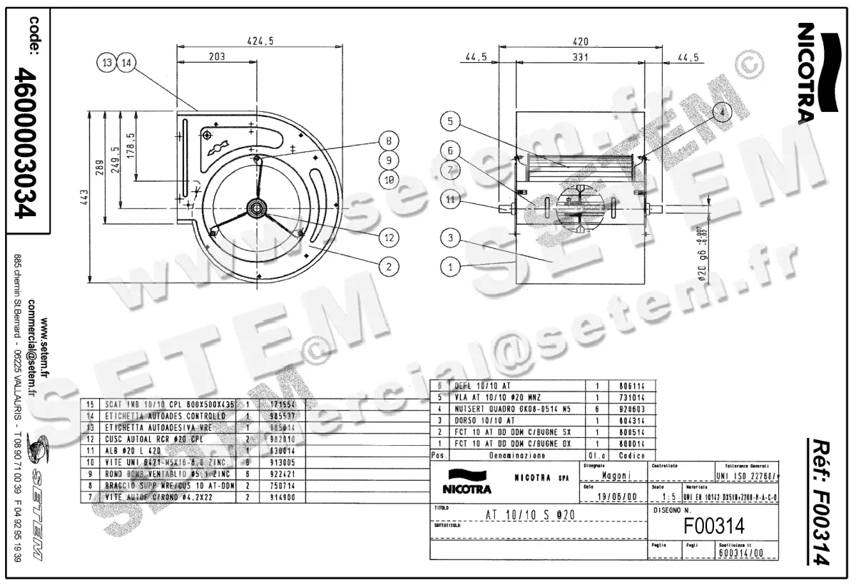 4624003034-VENTILATEUR NICOTRA GEBHARDT AT10/10S *F00314* 2