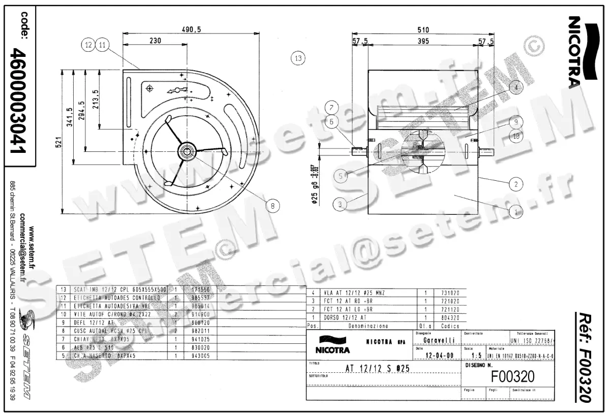 4624003041-VENTILATEUR NICOTRA GEBHARDT AT12/12S *F00320* 2