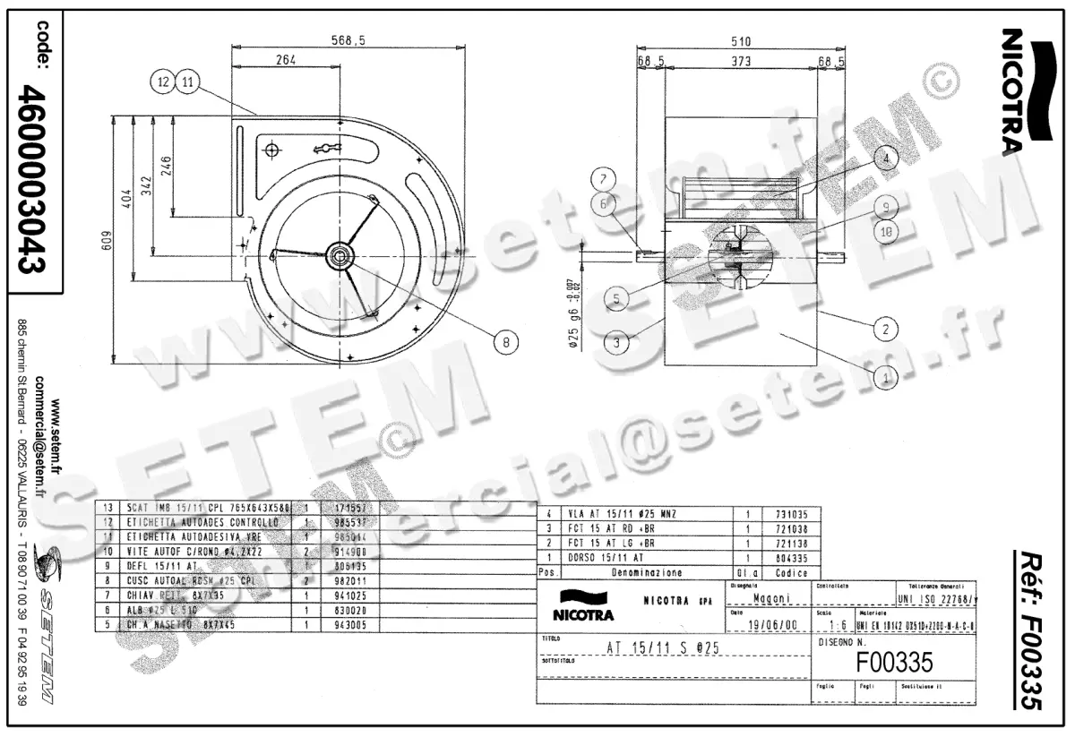 4624003043-VENTILATEUR NICOTRA GEBHARDT AT15/11S *F00335* 2