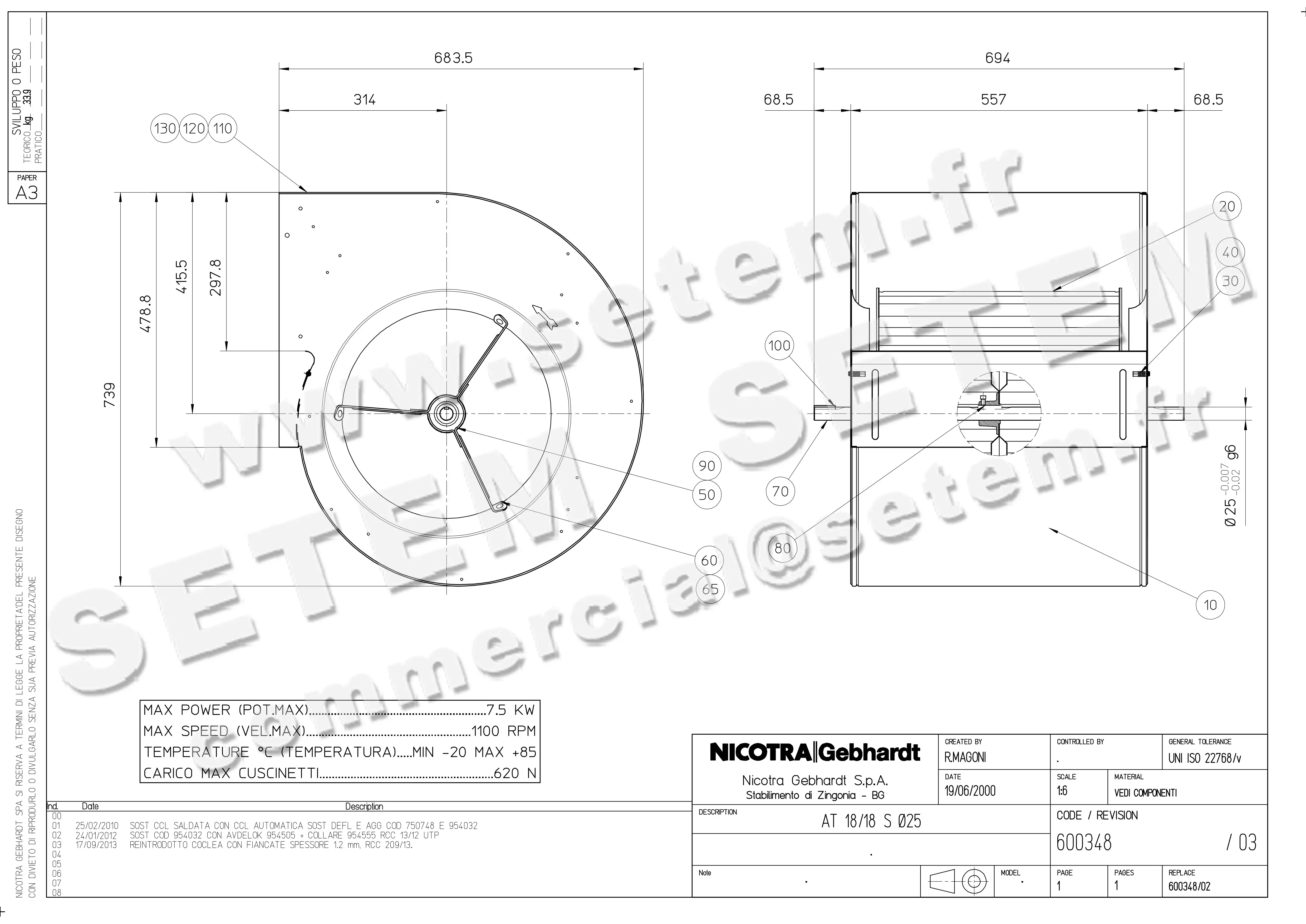 4624003050-VENTILATEUR NICOTRA GEBHARDT AT18/18S *600348* 4