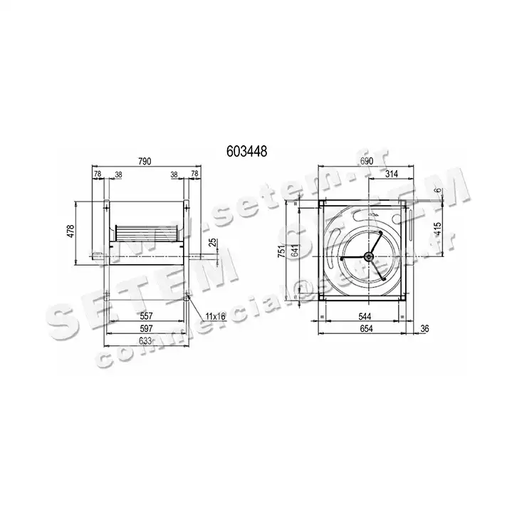 4624003062-VENTILATEUR NICOTRA GEBHARDT AT18/18SC *603448* 4