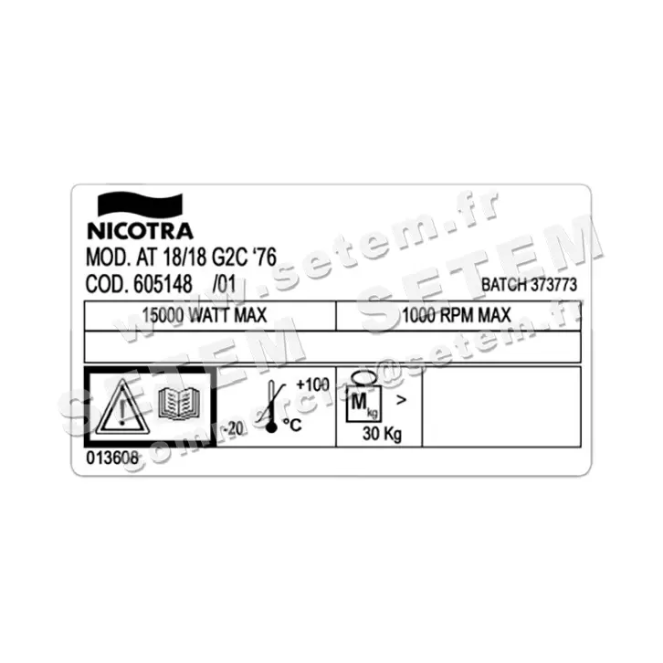 4624003065-VENTILATEUR NICOTRA GEBHARDT AT18/18G2C *605148* 3