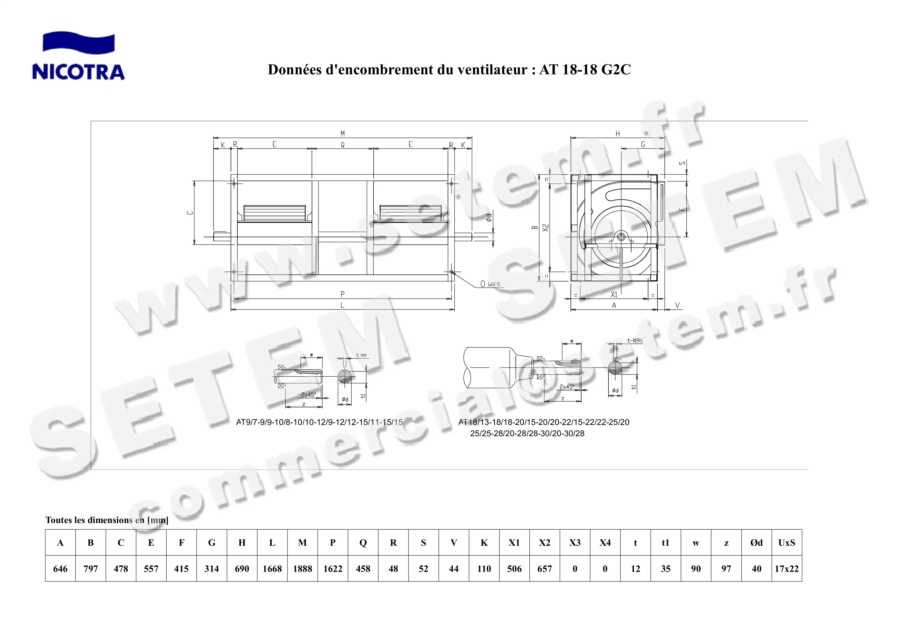 4624003065-VENTILATEUR NICOTRA GEBHARDT AT18/18G2C *605148* 4