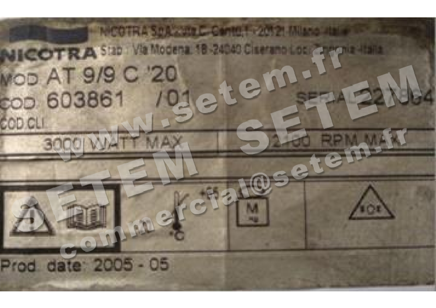 4624003073-VENTILATEUR NICOTRA GEBHARDT AT9/9C *603861* 2