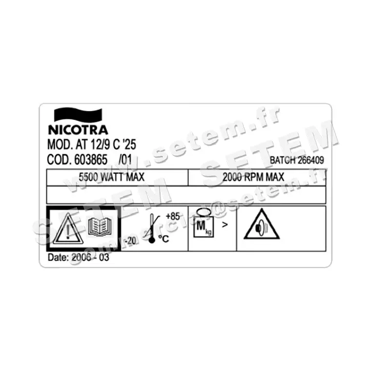 4624003076-VENTILATEUR NICOTRA GEBHARDT AT12/9C *603865* 3