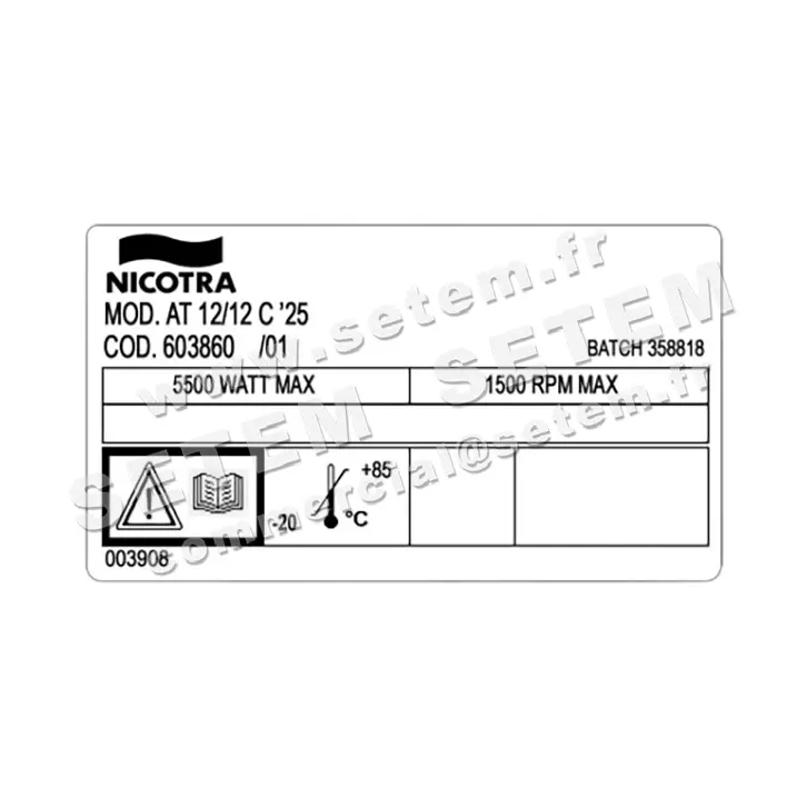 4624003078-VENTILATEUR NICOTRA GEBHARDT AT12/12C *603860* 3