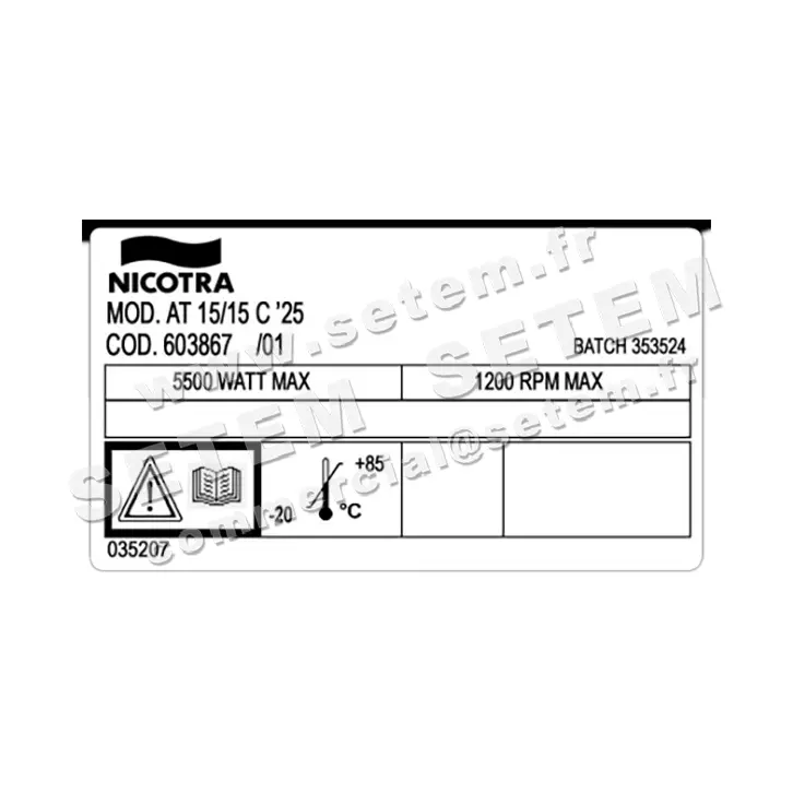 4624003085-VENTILATEUR NICOTRA GEBHARDT AT15/15C *603867* 3