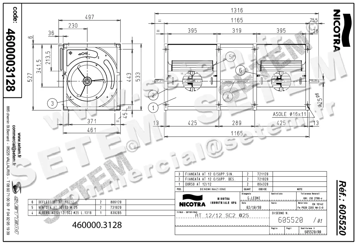 4624003128-VENTILATEUR NICOTRA GEBHARDT AT12/12SC2 *605520* 2
