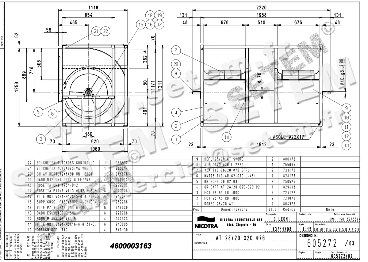 4624003163-VENTILATEUR NICOTRA GEBHARDT AT28/20G2C *605272*