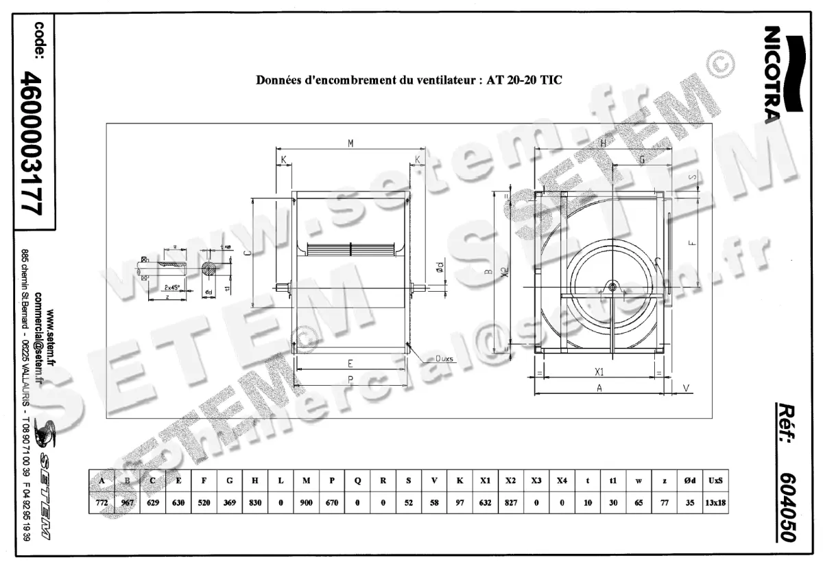 4624003177-VENTILATEUR NICOTRA GEBHARDT AT20/20TIC *604050* 2