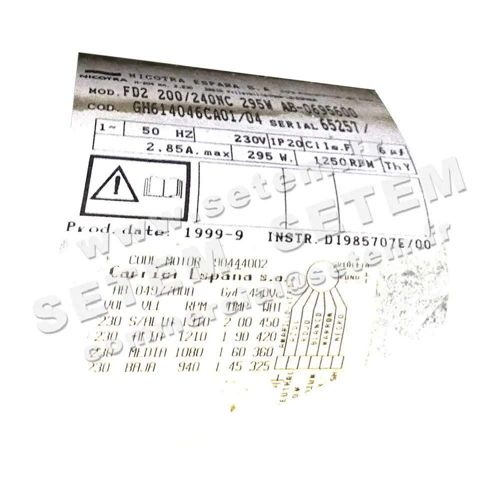 4624003183-GMV NICOTRA GEBHARDT FD2.200/240NC 11089200 *GH614046CA01* 2