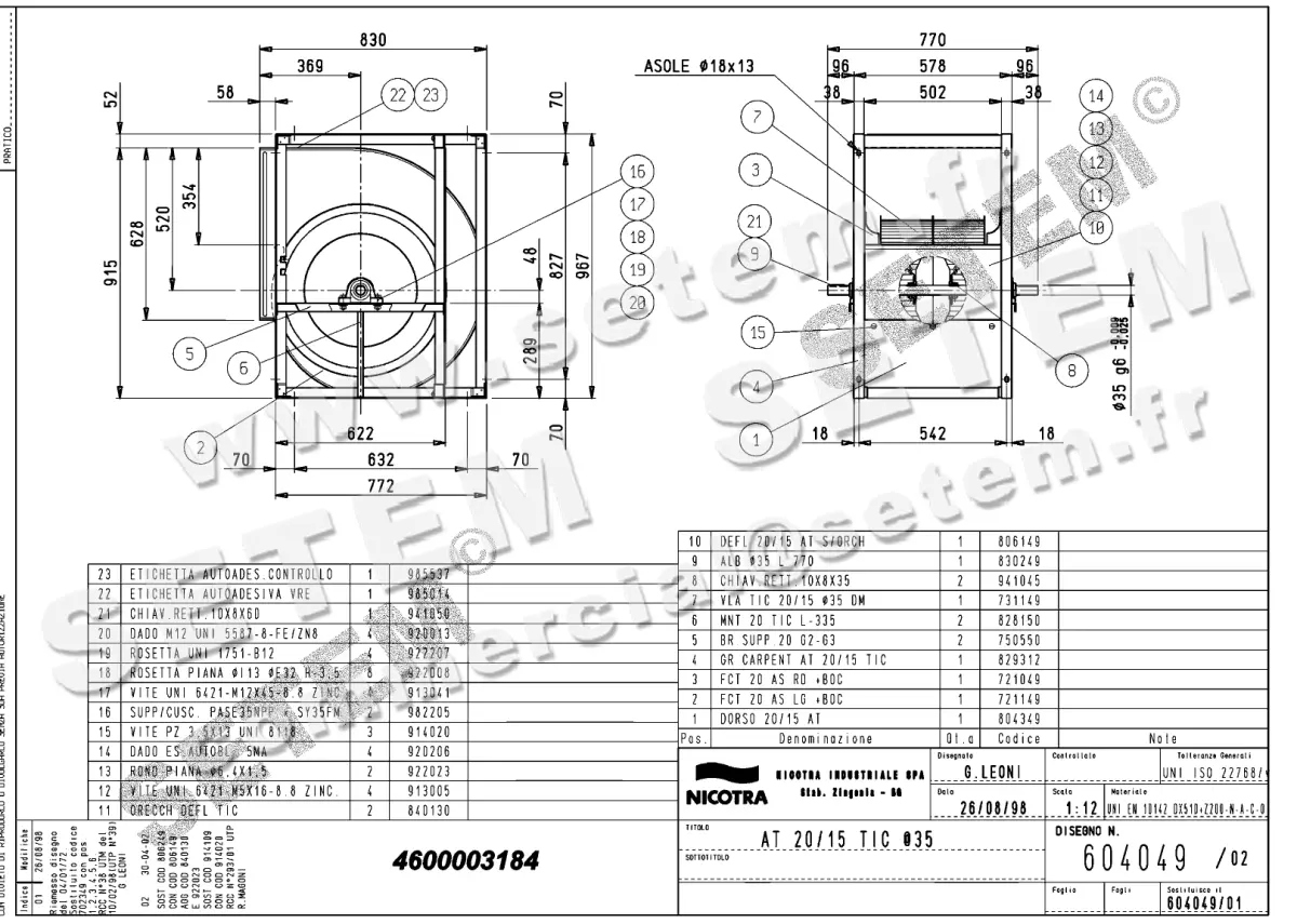 4624003184-VENTILATEUR NICOTRA GEBHARDT AT20/15TIC *604049*