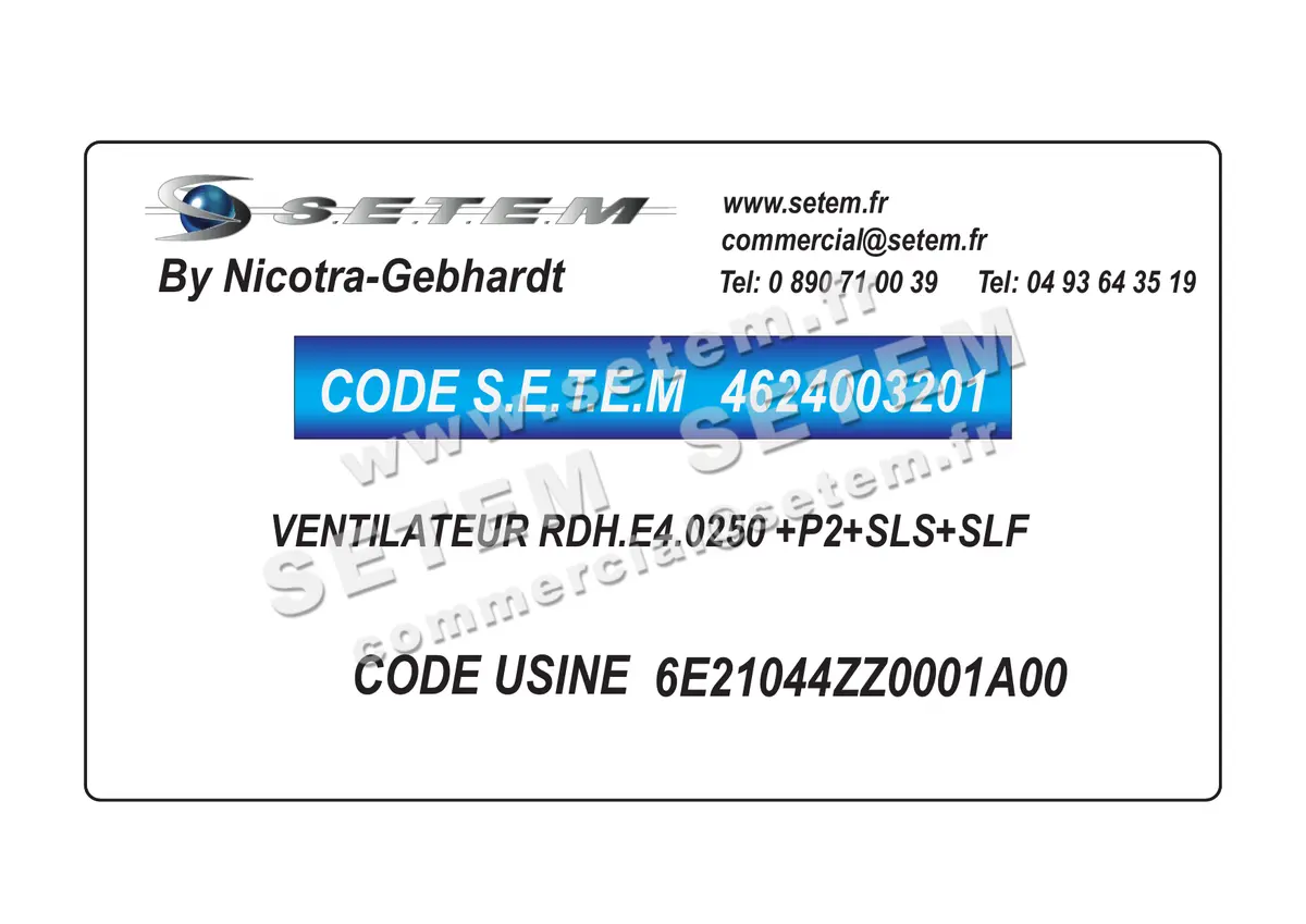 4624003201-VENTILATEUR NICOTRA GEBHARDT RDH.E4.0250 +P2+SLS+SLF *6E21044ZZ0001A00*