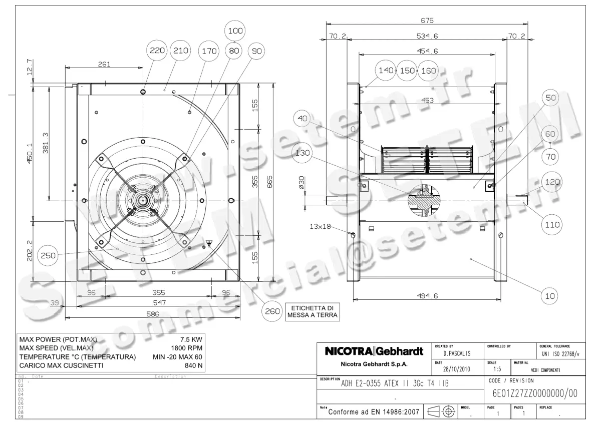 4624003382-VENTILATEUR NICOTRA GEBHARDT ADH.E2.0355 ATEX II *6E01Z27ZZ0000000*