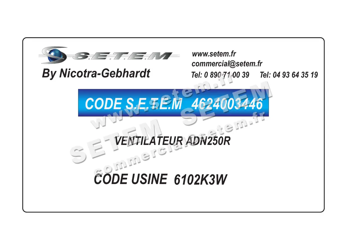 4624003446-VENTILATEUR NICOTRA GEBHARDT ADN250R *6102K3W*