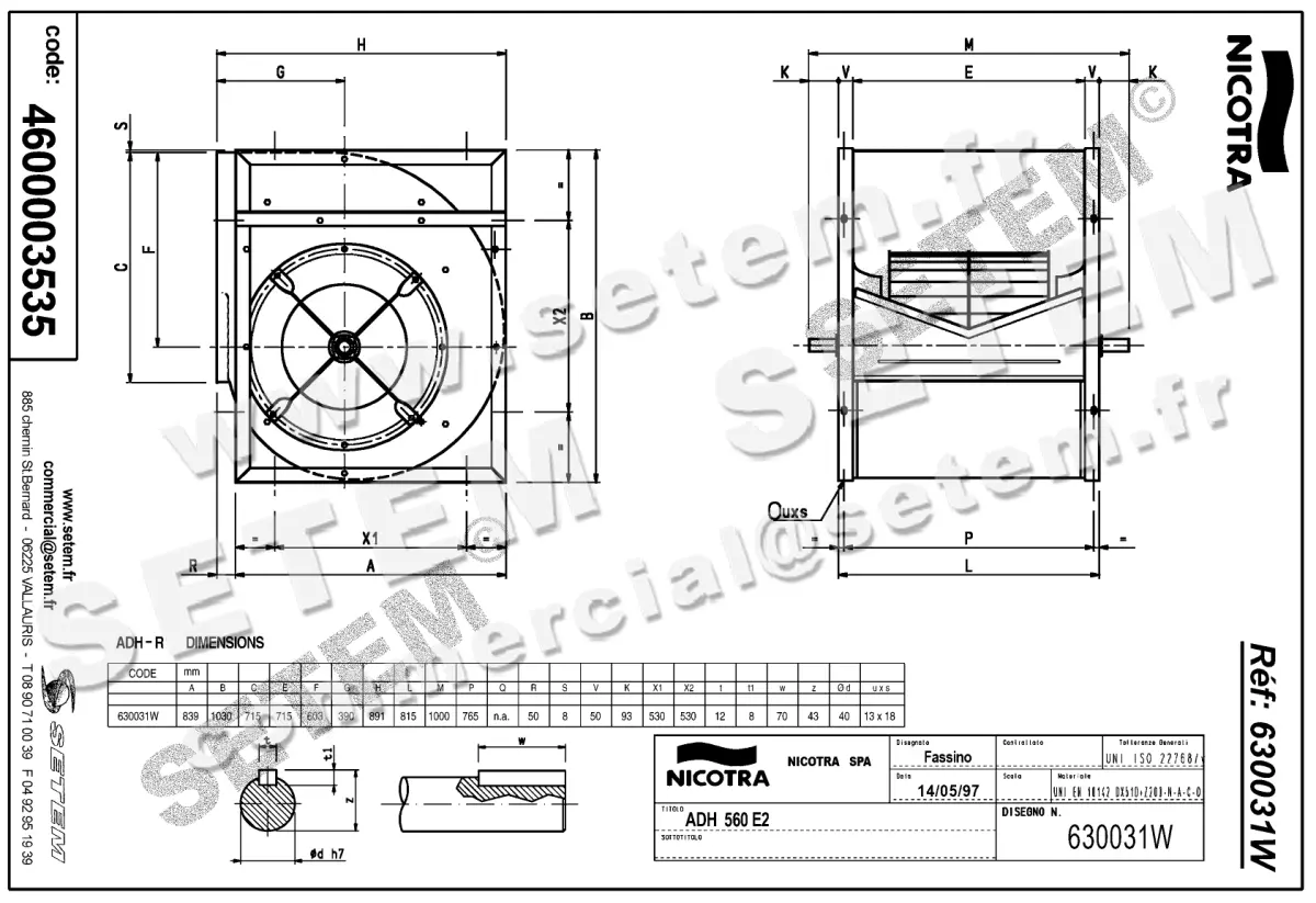 4624003535-VENTILATEUR NICOTRA GEBHARDT VRE ADH560R *630031W* 2