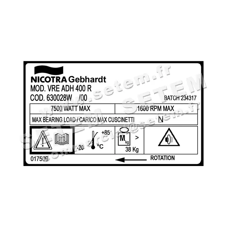 4624003576-VENTILATEUR NICOTRA GEBHARDT VRE ADH400R *630028W* 4