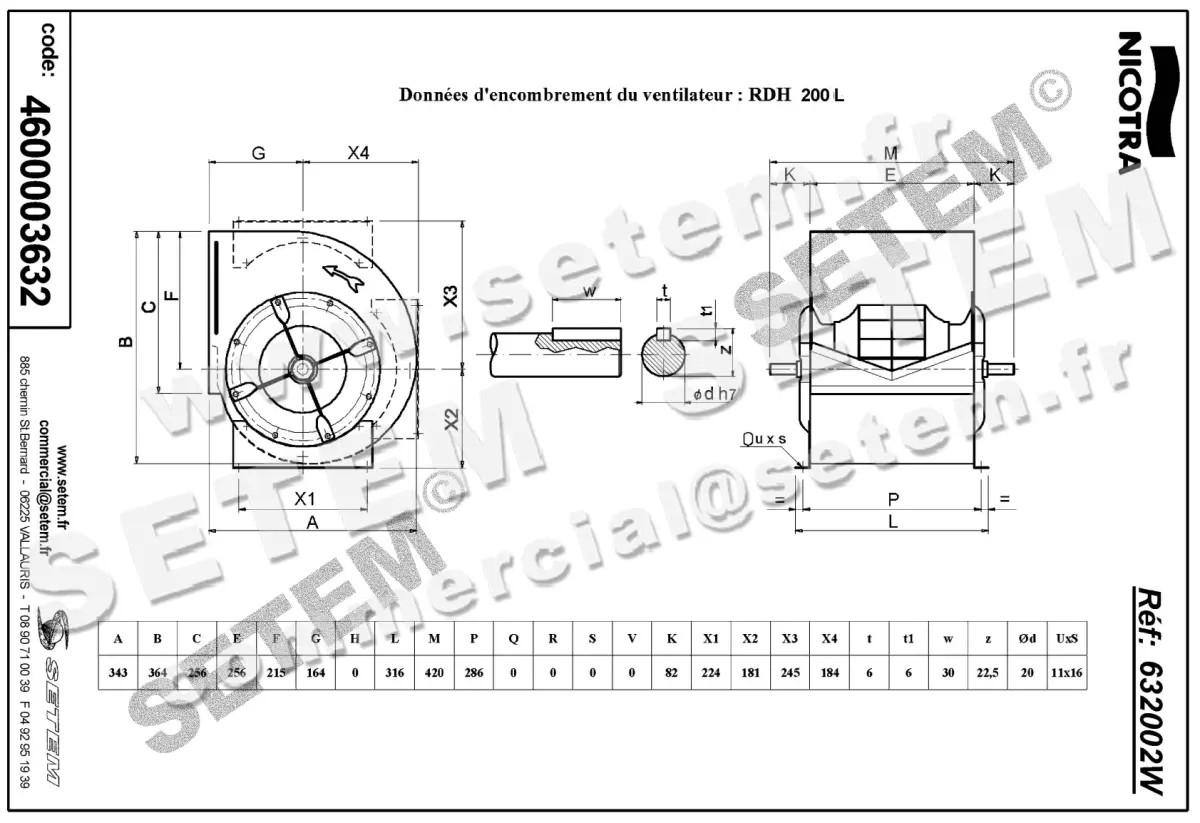 4624003632-VENTILATEUR NICOTRA GEBHARDT RDH200L *632002W* 2