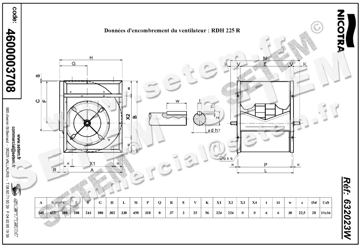 4624003708-VENTILATEUR NICOTRA GEBHARDT VRE RDH225R *632023W* 2