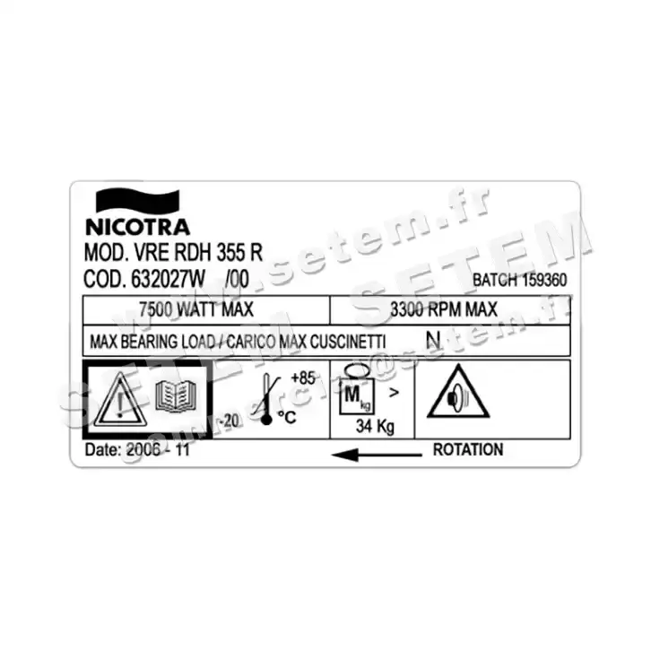 4624003711-VENTILATEUR NICOTRA GEBHARDT RDH355R *632027W* 2