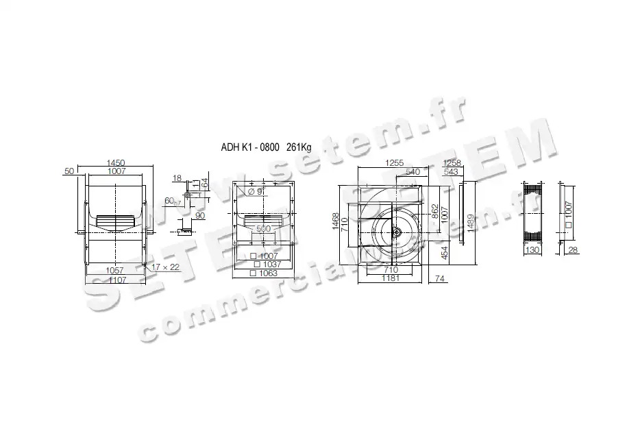 4624003939-VENTILATEUR NICOTRA GEBHARDT VRE ADH800K1 *630074W* 2