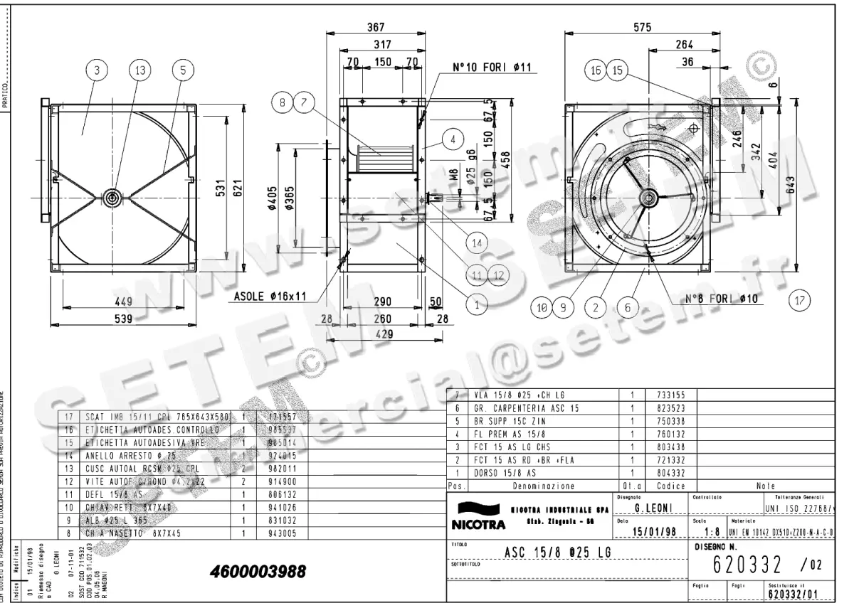 4624003988-VENTILATEUR NICOTRA GEBHARDT ASC15/8LG *620332*