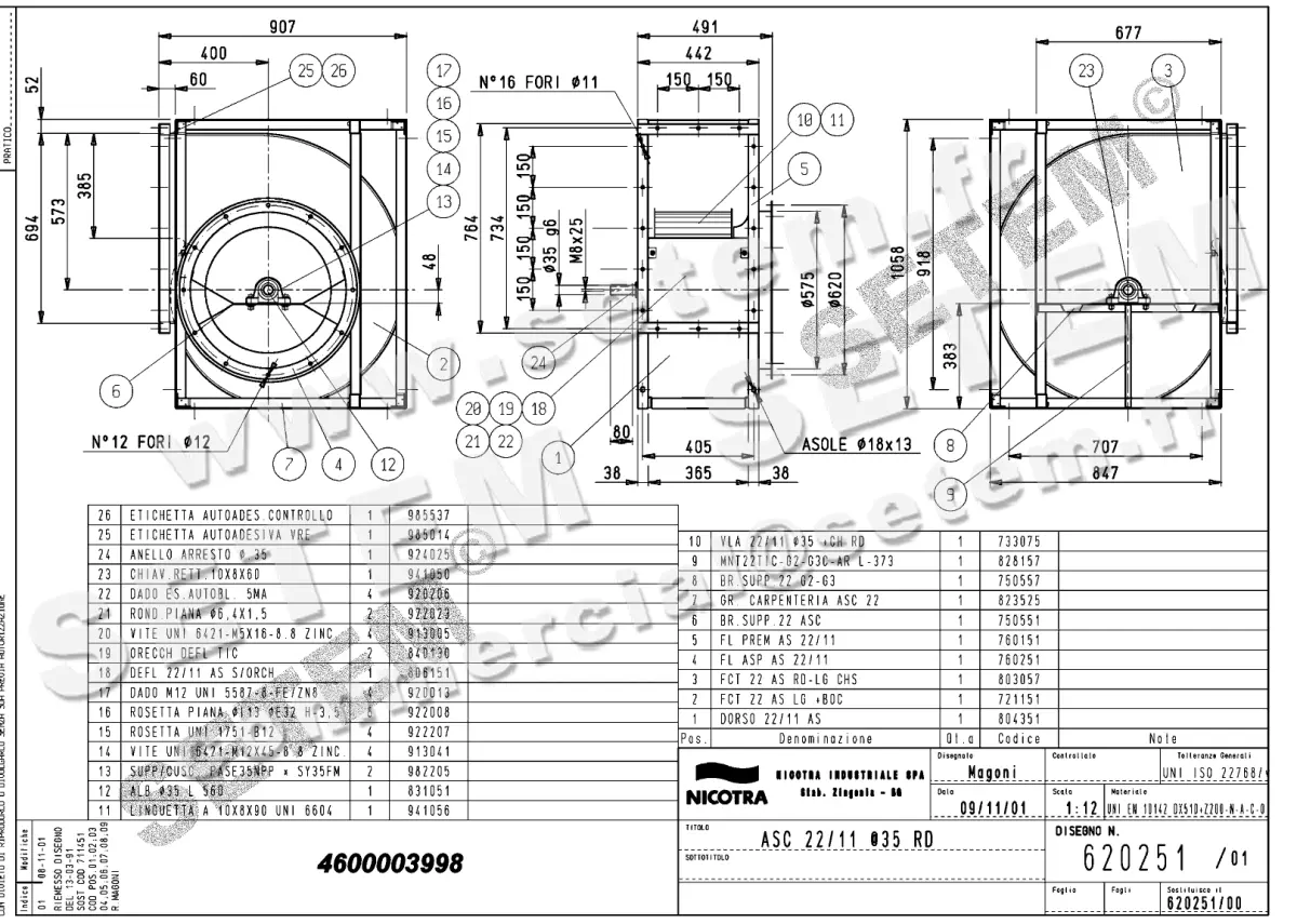 4624003998-VENTILATEUR NICOTRA GEBHARDT ASC22/11RD *620251*