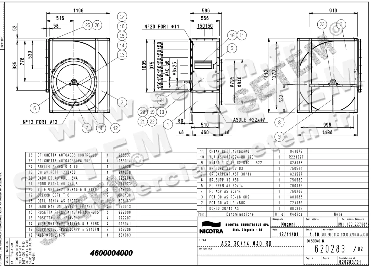 4624004000-VENTILATEUR NICOTRA GEBHARDT ASC30/14RD *620283*