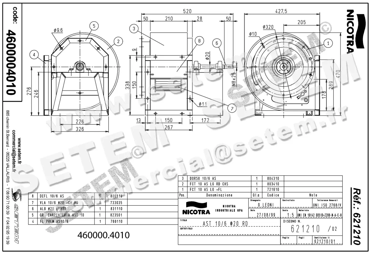 4624004010-VENTILATEUR NICOTRA GEBHARDT AST10/6RD *621210* 2