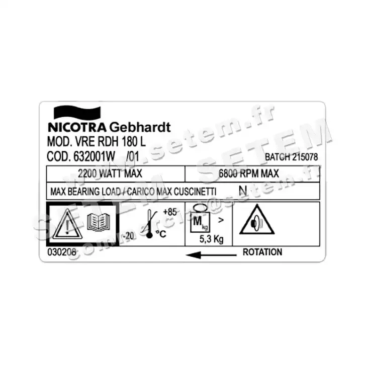 4624004080-VENTILATEUR NICOTRA GEBHARDT RDH180L *632001W* 2