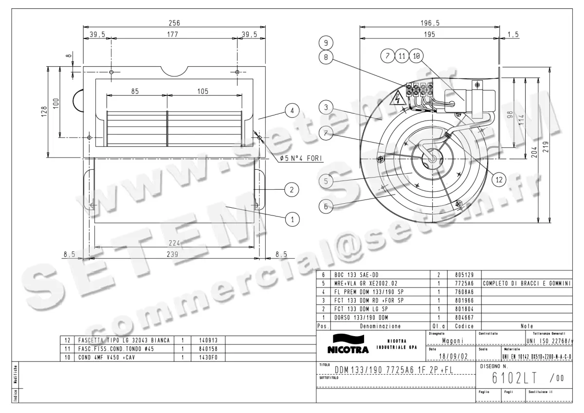 4624004083-VENTILATEUR NICOTRA GEBHARDT DDM133/190 *6102LT*
