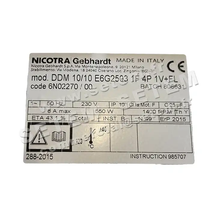 4624004251-VENTILATEUR NICOTRA GEBHARDT DDM10/10 550W 4P M230V 1V E6G2503 +BR *6N02270*