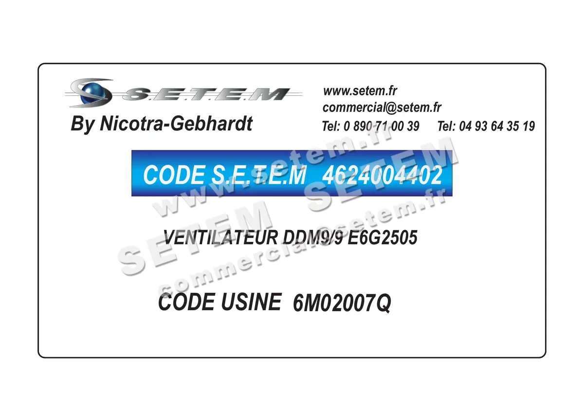 4624004402-VENTILATEUR NICOTRA GEBHARDT DDM9/9 E6G2505 *6M02007Q*