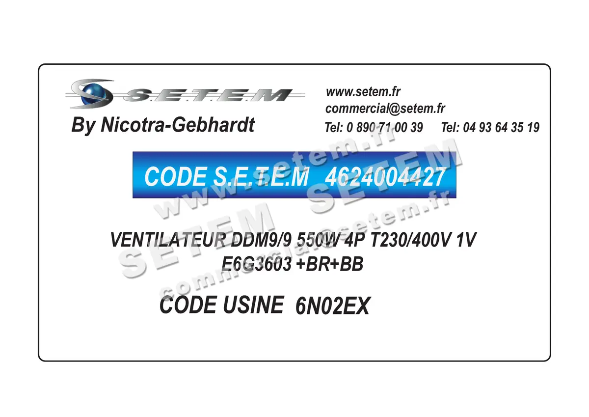 4624004427-VENTILATEUR NICOTRA GEBHARDT DDM9/9 550W 4P T230/400V 1V E6G3603 +BR+BB *6N02EX*