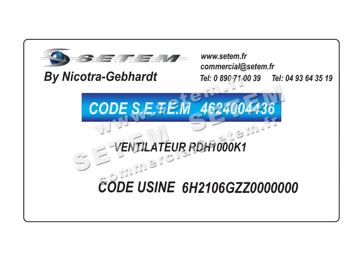 4624004436-VENTILATEUR NICOTRA GEBHARDT RDH1000K1 *6H2106GZZ0000000*