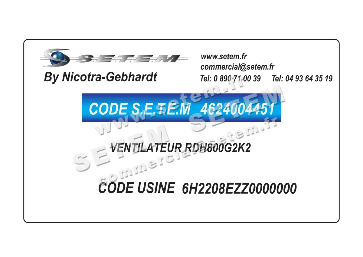 4624004451-VENTILATEUR NICOTRA GEBHARDT RDH800G2K2 *6H2208EZZ0000000*