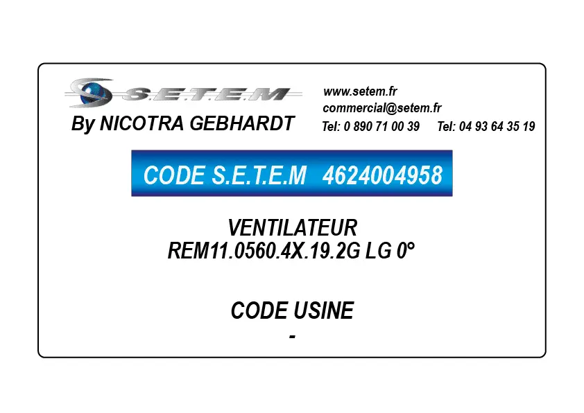 4624004958-VENTILATEUR REM11.0560.4X.19.2G LG 0°