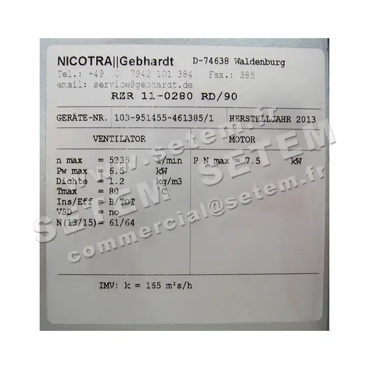 4624005012-VENTILATEUR NICOTRA GEBHARDT RZR11.0280 RD 90°