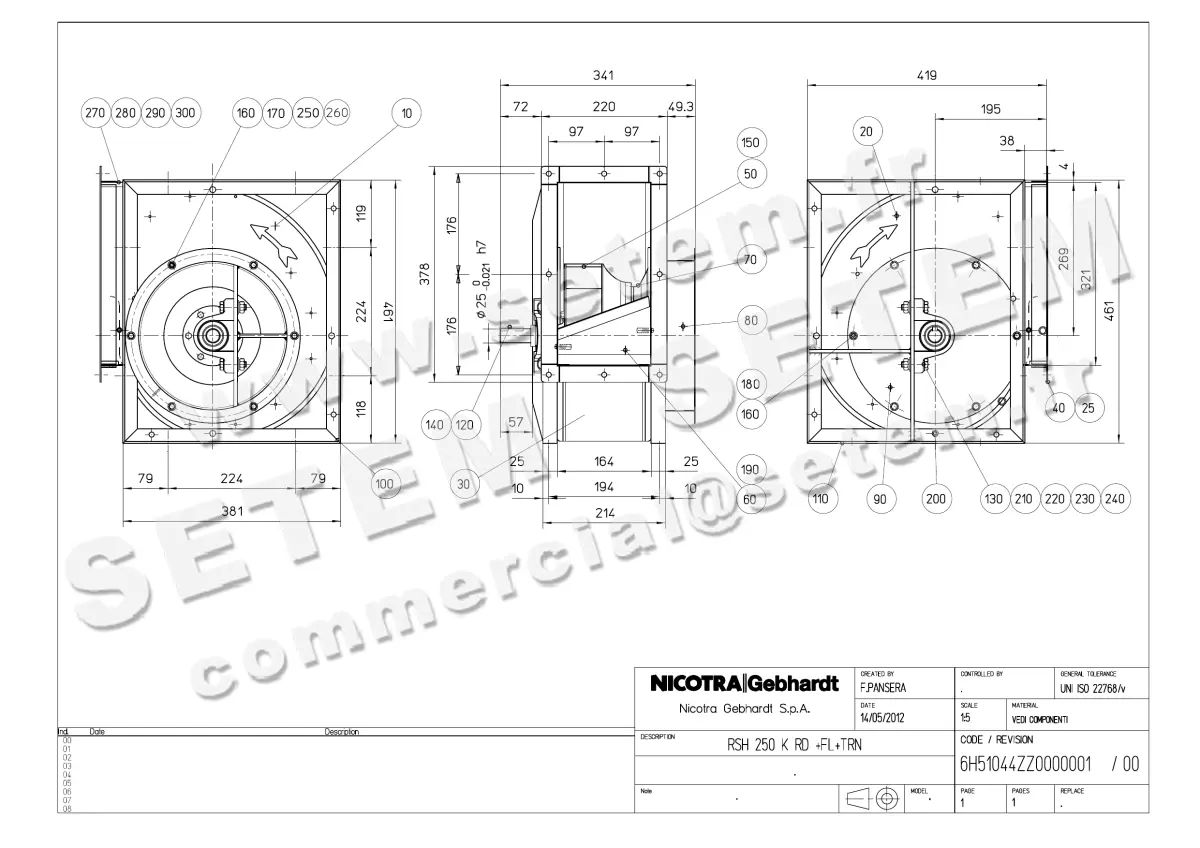 4624005050-VENTILATEUR NICOTRA GEBHARDT RSH250K RD *6H51044ZZ0000001*