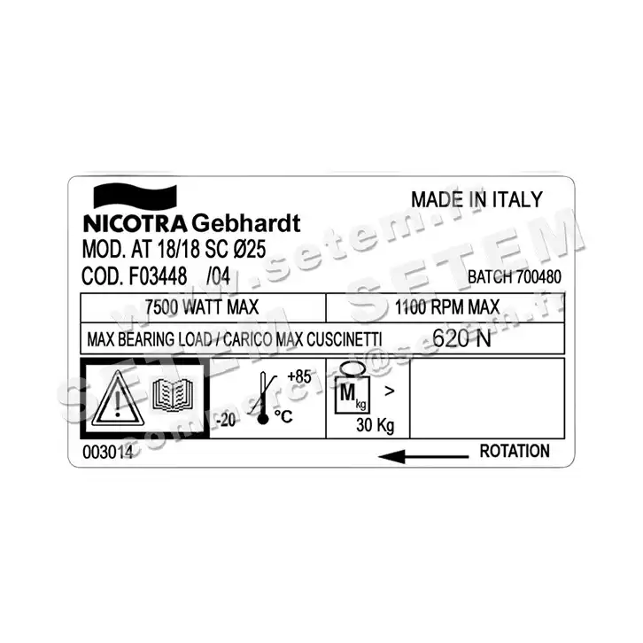 4624005062-VENTILATEUR NICOTRA GEBHARDT AT18/18SC *F03448* 2