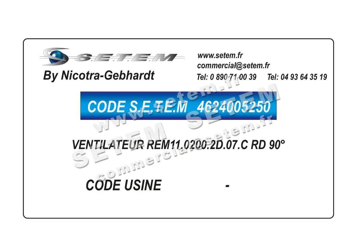 4624005250-VENTILATEUR NICOTRA GEBHARDT REM11.0200.2D.07.C RD 90°