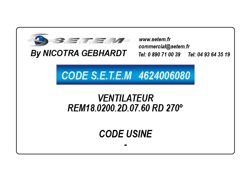 4624006080-VENTILATEUR REM18.0200.2D.07.60 RD 270°