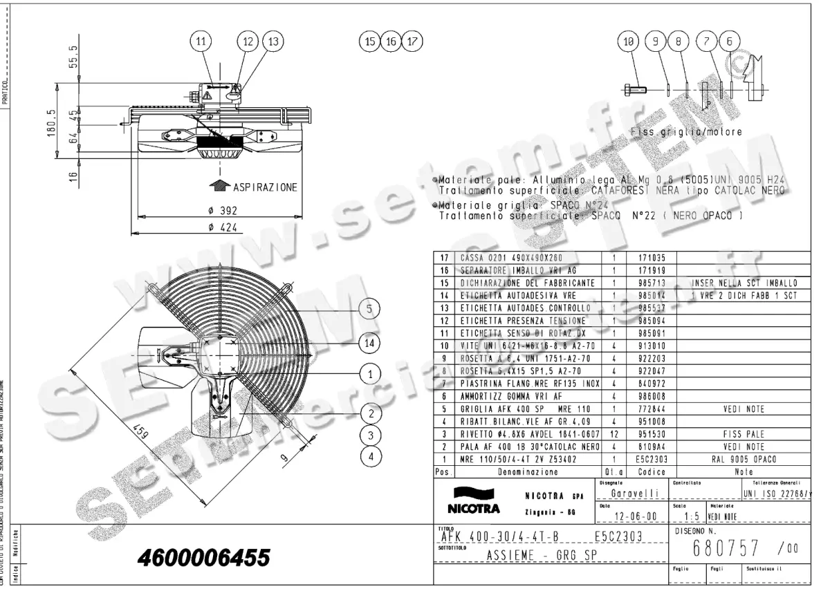 4624006455-VENTILATEUR NICOTRA GEBHARDT AFK400.30.4TB *680757*