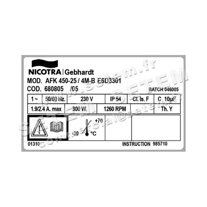 4624006473-VENTILATEUR NICOTRA GEBHARDT AFK450.25/4M.B E6D3301 *680805* 3