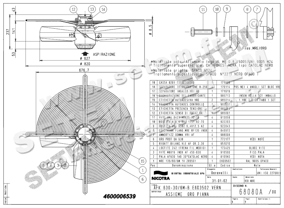 4624006539-VENTILATEUR NICOTRA GEBHARDT AFK630.30.6MB *68080A*