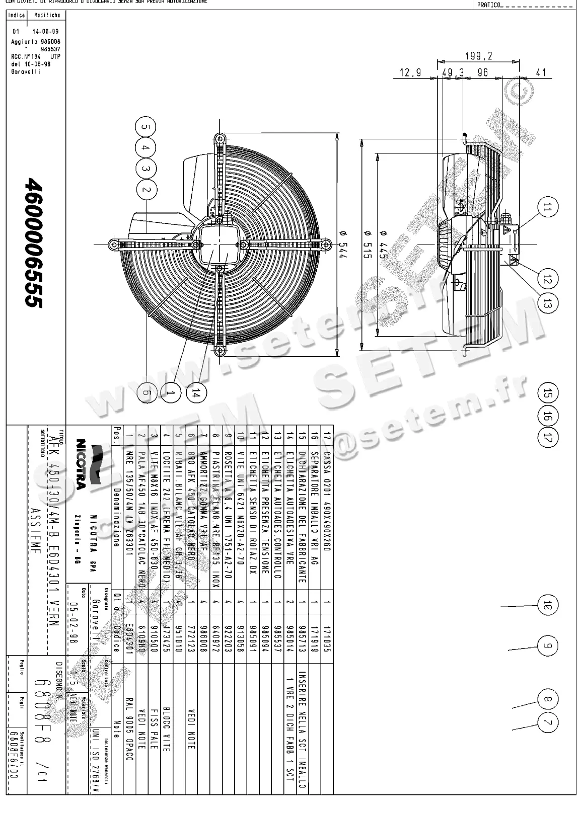 4624006555-VENTILATEUR NICOTRA GEBHARDT AFK450.30.4MB *6808F8*