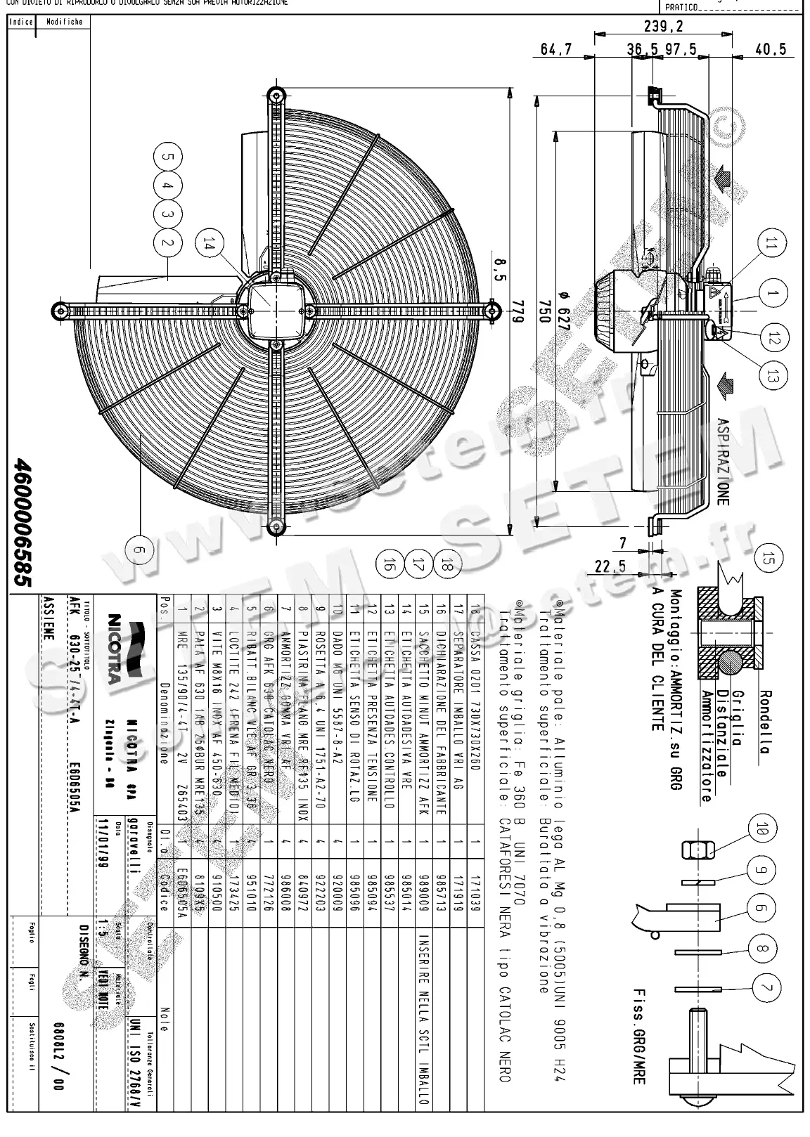 4624006585-VENTILATEUR NICOTRA GEBHARDT AFK630.25.4TA *6808L2*