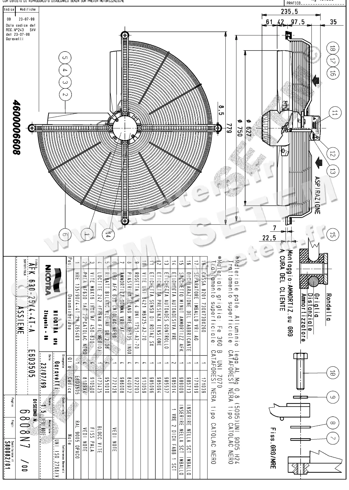 4624006608-VENTILATEUR NICOTRA GEBHARDT AFK630.25.4TA *6808N7*