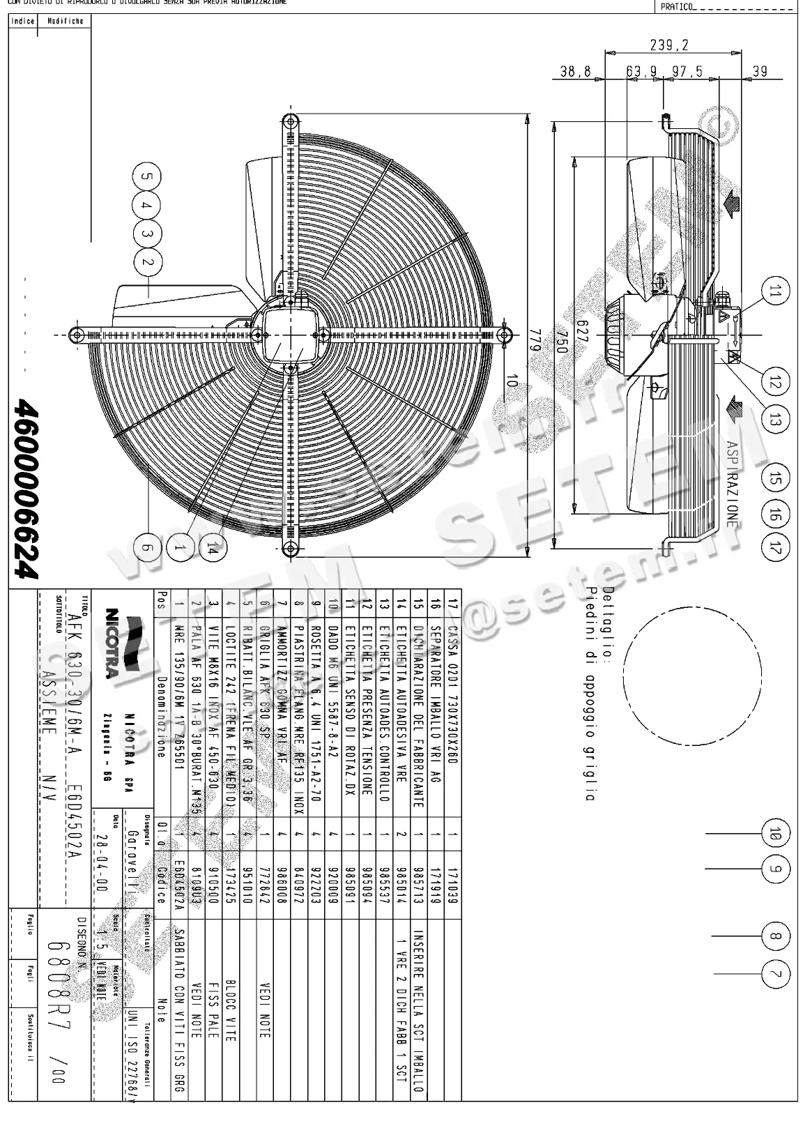4624006624-VENTILATEUR NICOTRA GEBHARDT AFK630.30.6MA *6808R7*